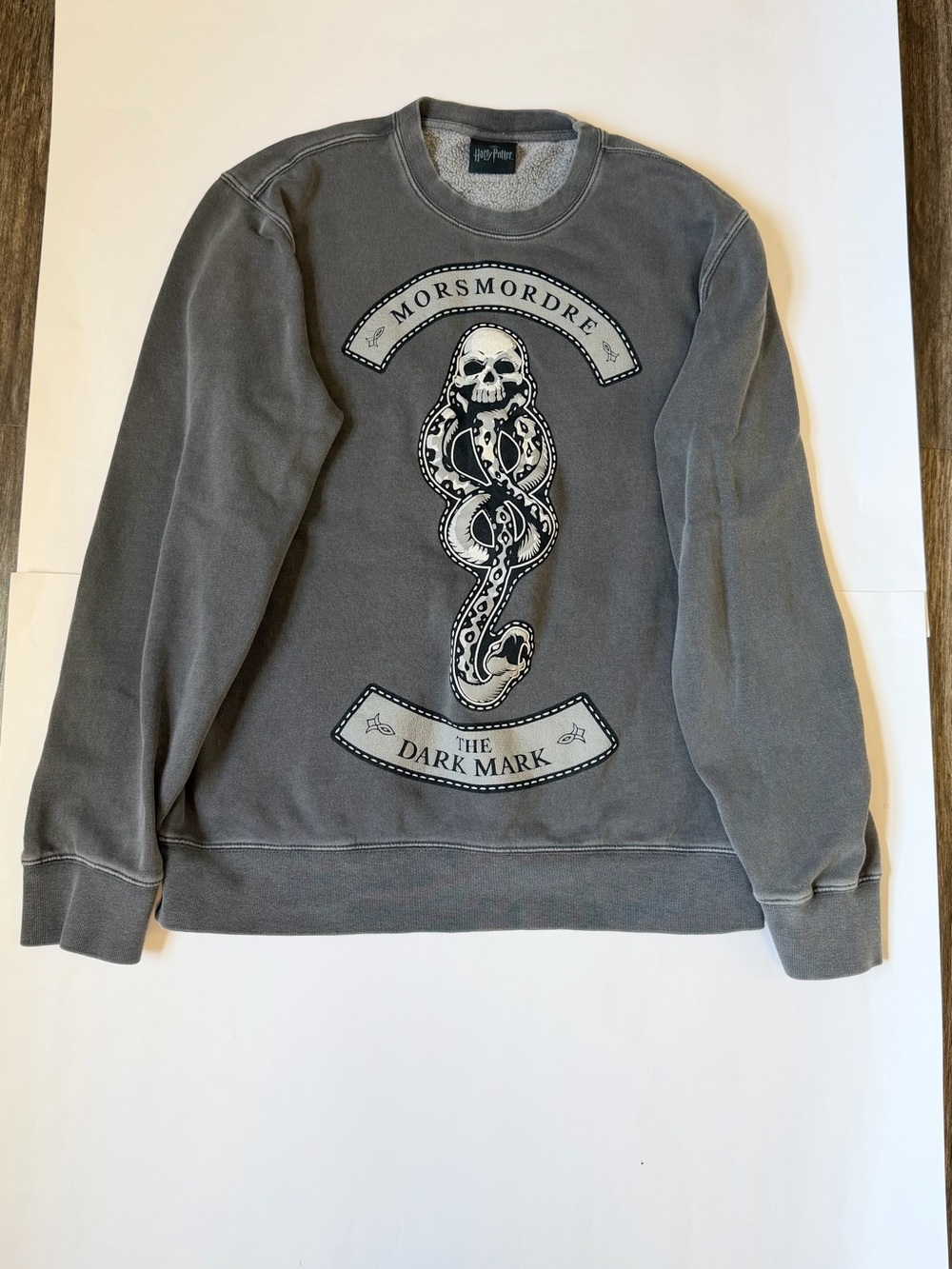 Warner Bros. Gray Harry Potter Dark Mark Crewneck Sweatshirt women Size M